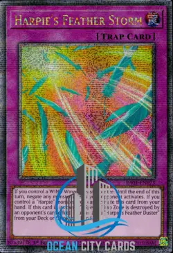 Yugioh Harpie'S Feather Storm RA01-EN073 Quarter Century Rare 1st Edition - Image 1