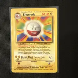Electrode Non Holo 21/102 Base Set 1999 NM Vintage Pokemon Card LP - Image 1