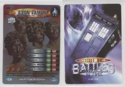 2006 Doctor Who: Battles in Time - Trading Card Game Axon Family #096 2e7 - Image 3