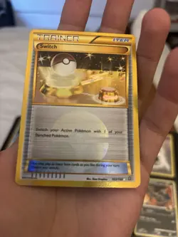 Pokemon TCG Trainer Switch Holo Card Secret Rare 163/160 XY-Primal Clash - Image 1