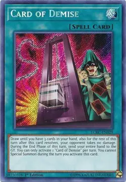 Card of Demise - LCKC-EN029 - Secret Rare 1st Edition NM Legendary - Image 1