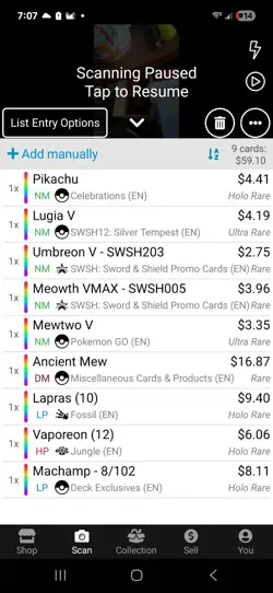 Pokemon TCG Card Lot - W/ Ancient Mew DMG See Description - Image 2