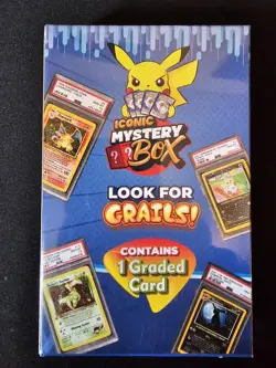 1 SEALED MYSTERY BOX GRADED POKEMON CARD With 1 In 5 VINTAGE HOLO - Image 1