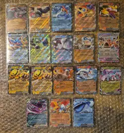 Pokemon TCG English 18 Card Lot all ex Cards NM Ethans Ho-Oh Dondozo Crobat - Image 1