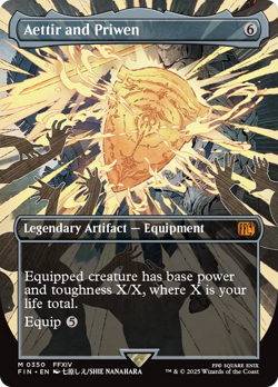 Aettir and Priwen (Borderless Woodblock) Final Fantasy NM CARD ABUGames - Image 1
