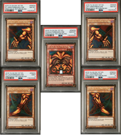 2015 Yu-Gi-Oh! Exodia Gold Rare 5 Card Set Forbidden One PGL2 PSA 8 9 10 - Image 1
