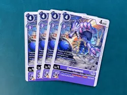 Garurumon BT21-067 Playset World Convergence Digimon Card Game x4 - Image 1
