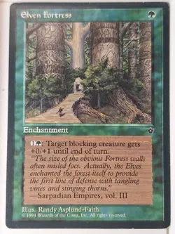 Elven Fortress (Asplund-Faith) - Fallen Empires - Magic the Gathering MTG Nice! - Image 1