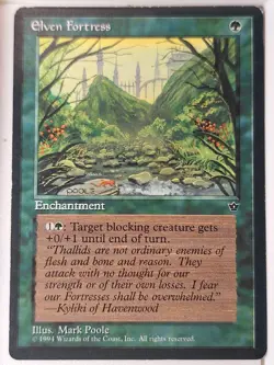 Elven Fortress (Poole) - Fallen Empires - Magic the Gathering MTG Nice! - Image 1