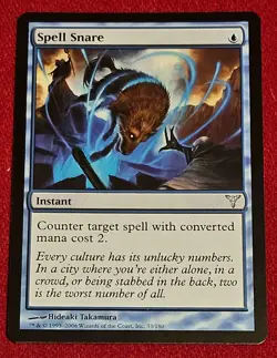 SPELL SNARE, MAGIC THE GATHERING DISSENSION NEAR MINT MTG NM - Image 1