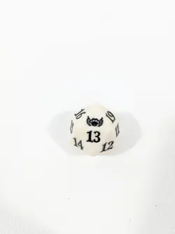 MTG d20 Spindown 20-sided Life Counter die dice Streets of New Capenna White - Image 1