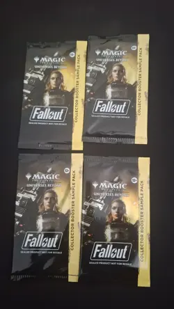 MTG Fallout Collector Sample Packs Lot 4x Limited Sealed Boosters *SEALED* - Image 1