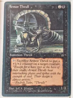 Armor Thrull (Menges) - Fallen Empires - Magic the Gathering MTG Nice! - Image 1