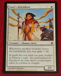 SOUL'S ATTENDANT, MAGIC THE GATHERING RISE OF THE ELDRAZI NEAR MINT MTG NM - Image 3