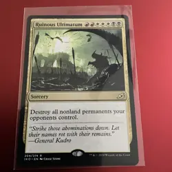 Ruinous Ultimatum 204/274 MTG Ikoria: Lair of Behemoths Rare NM English - Image 1