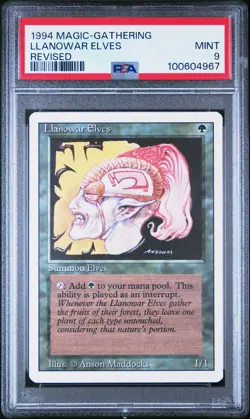 1994 MTG REVISED LLANOWAR ELVES PSA 9 - Image 1