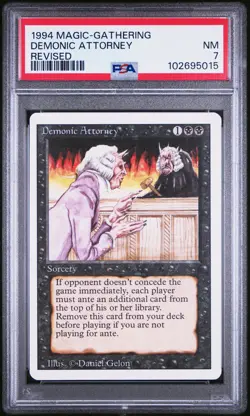 1994 MTG REVISED DEMONIC ATTORNEY PSA 7 - Image 1