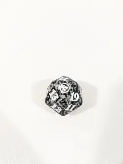MTG d20 Spindown 20-sided Life Counter die dice Midnight Hunt Black - Image 1