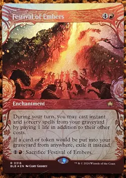 ✨Festival of Embers✨ MTG | Bloomburrow | Showcase | Foil | NM/M | R 0316 - Image 1