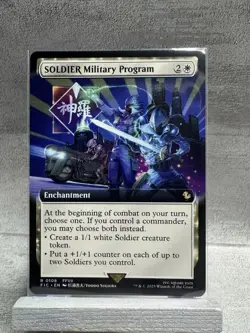 MTG SOLDIER Military Program (Extended Art) Commander Final Fantasy 108 FF7 TCG - Image 1