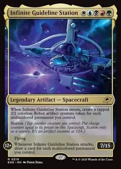 NM In Hand Infinite Guideline Station EOE Rare 5-Color WUBRG MTG Ships Now - Image 1
