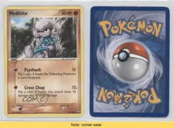 Meditite Pokemon EX Power Keepers #55 2007 READ 0a1 - Image 3
