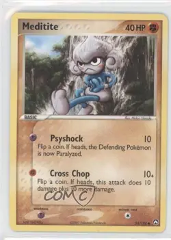 Meditite Pokemon EX Power Keepers #55 2007 a3q - Image 1