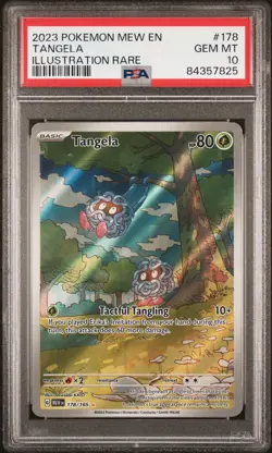 2023 POKEMON MEW EN-151 ILLUSTRATION RARE #178 TANGELA PSA 10 - Image 1