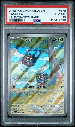 2023 POKEMON MEW EN-151 ILLUSTRATION RARE #178 TANGELA PSA 10 - Image 1