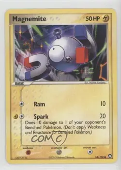 Magnemite Pokemon EX Power Keepers #54 2007 5j8 - Image 1