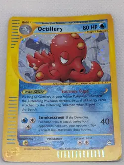 Octillery Pokemon TCG Expedition Base Set Holo Ultra Rare Nintendo e-reader LP - Image 3