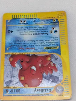 Octillery Pokemon TCG Expedition Base Set Holo Ultra Rare Nintendo e-reader LP - Image 4