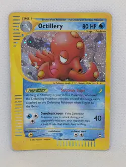 Octillery Pokemon TCG Expedition Base Set Holo Ultra Rare Nintendo e-reader MP - Image 1