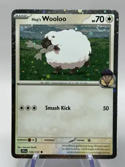 Pokemon Hop's Wooloo Dubwool Cosmos Holo 136 136/159 JTG Promo - Image 2