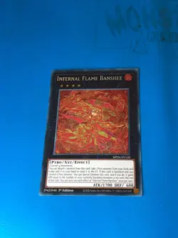 YUGIOH Secret Rare Infernal Flame Banshee MP24-EN120 1st Edition - Image 1