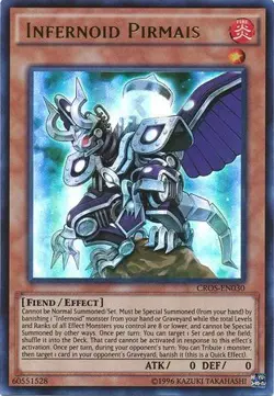 Infernoid Pirmais - CROS-EN030 - Ultra Rare Unlimited NM Yugioh Crossed - Image 1