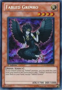 Fabled Grimro - HA02-EN032 - Secret Rare NM Hidden Arsenal 2 Yugioh - Image 1