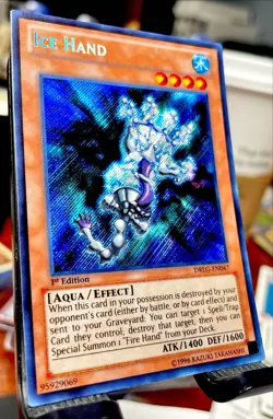 Ice Hand - DRLG-EN047 - Secret Rare 1st Edition NM Dragons of Legend Yugioh - Image 2