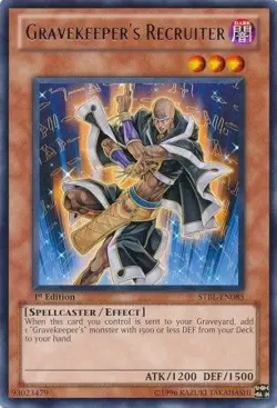 Gravekeeper's Recruiter - STBL-EN085 - Rare NM Starstrike Blast Yugioh - Image 1