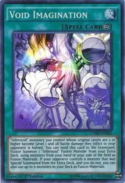 Void Imagination - CORE-EN063 - Super Rare 1st Edition NM Yugioh Clash of - Image 1