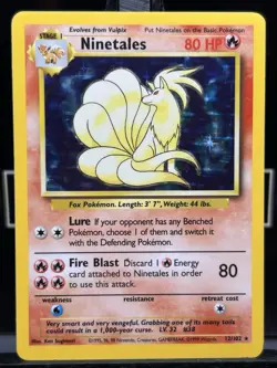 Ninetales - 12/102 - Pokemon Base Set Unlimited Holo Rare Card WOTC NM - Image 3