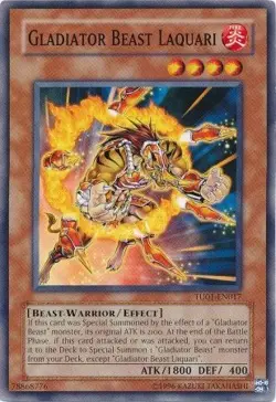 Gladiator Beast Laquari - TU01-EN017 - Common NM Turbo Pack 1 Yugioh - Image 1