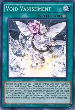 Void Vanishment - CROS-EN061 - Super Rare 1st Edition NM Yugioh Crossed - Image 1