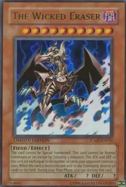 The Wicked Eraser - JUMP-EN016 - Ultra Rare NM Yugioh - Image 1