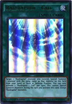 Raidraptor - Call - WIRA-EN025 - Ultra Rare 1st Edition NM Yugioh Wing - Image 1