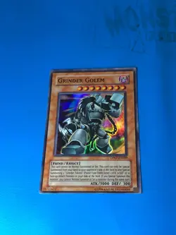 YUGIOH Super Rare Grinder Golem DP07-EN009 - Image 1