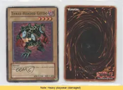Three-Headed Geedo 1st Ed. YuGiOh Pharaoh's Servant #PSV-002 2002 READ o3e - Image 3