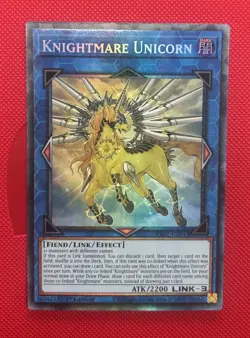 Yugioh GEIM-EN050 Knightmare Unicorn - 1st Edition Collectors Rare Mint - Image 1