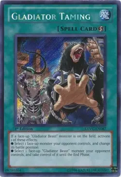 Gladiator Taming - EXVC-EN087 - Secret Rare NM Extreme Victory Yugioh - Image 1