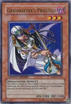Gravekeeper''s Priestess - ABPF-ENSP1 - Ultra Rare NM Sneak Peek Yugioh - Image 1